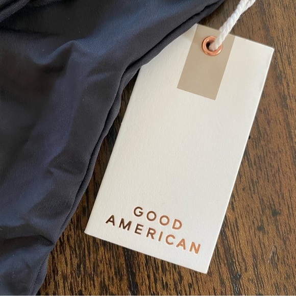 Good American Good Waist Cheeky Reversible Swim Bottoms Black size XXL (5) - Picture 3 of 6